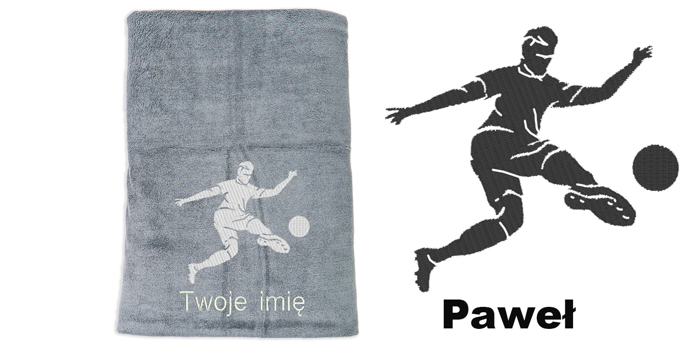 ręcznik szybkoschnący z mikrofibry dla piłkarza